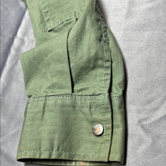 Vans military Green snap Button-Up long sleeve collared Shirt size medium - Picture 10 of 16